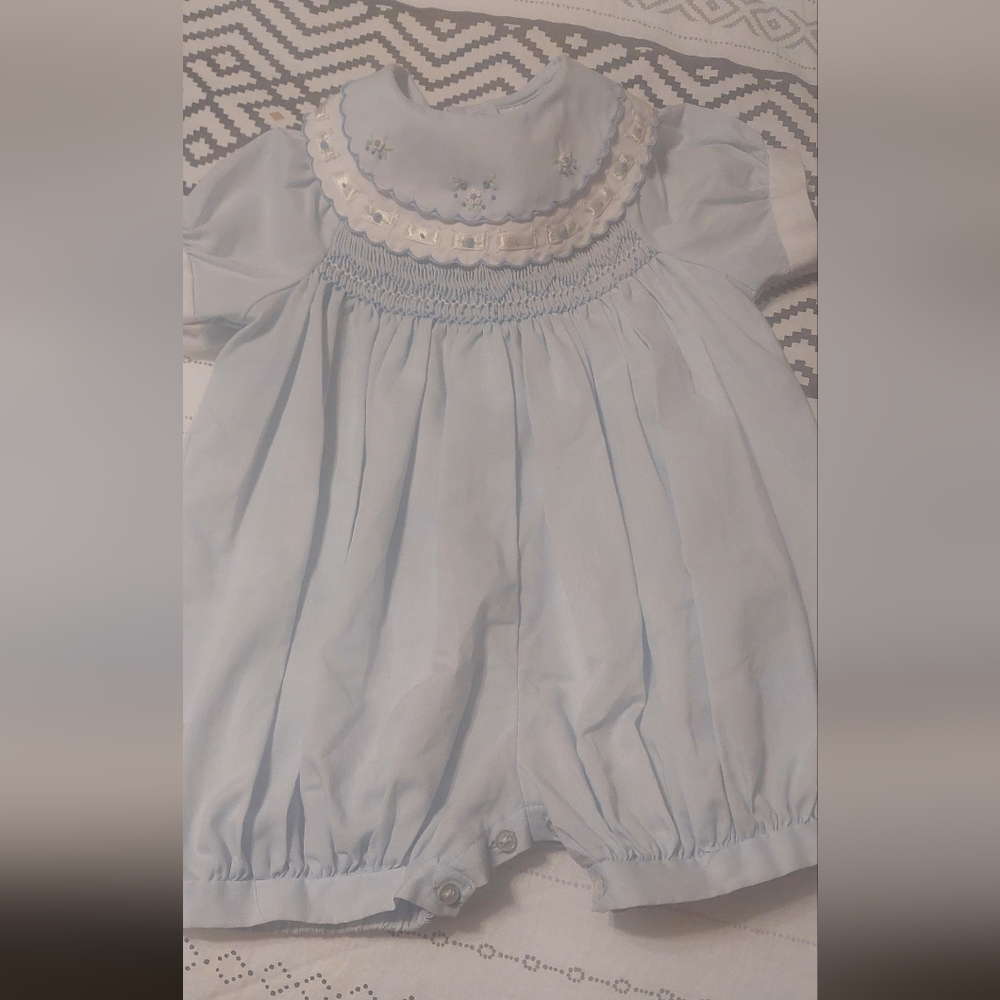 Girls smocked romper